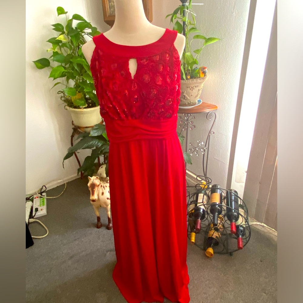 Enfocus Studio Red Maxi Dress
